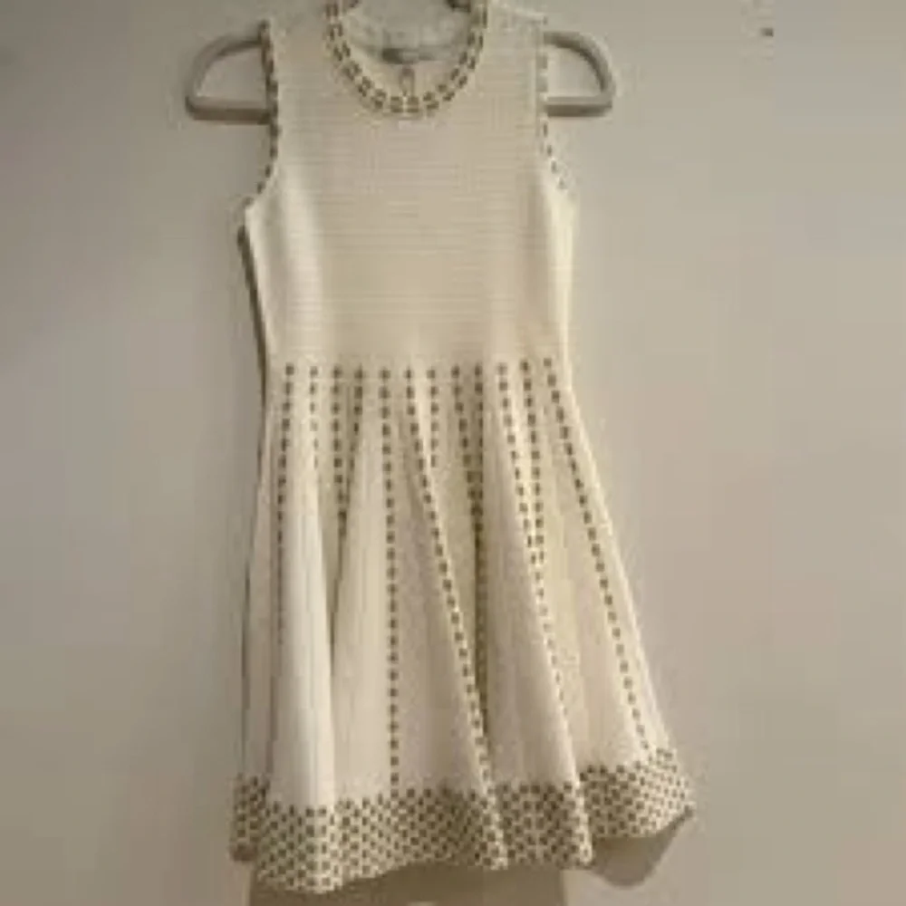Girl’s Sweater Dress with Gold Accents - Picture 2 of 4
